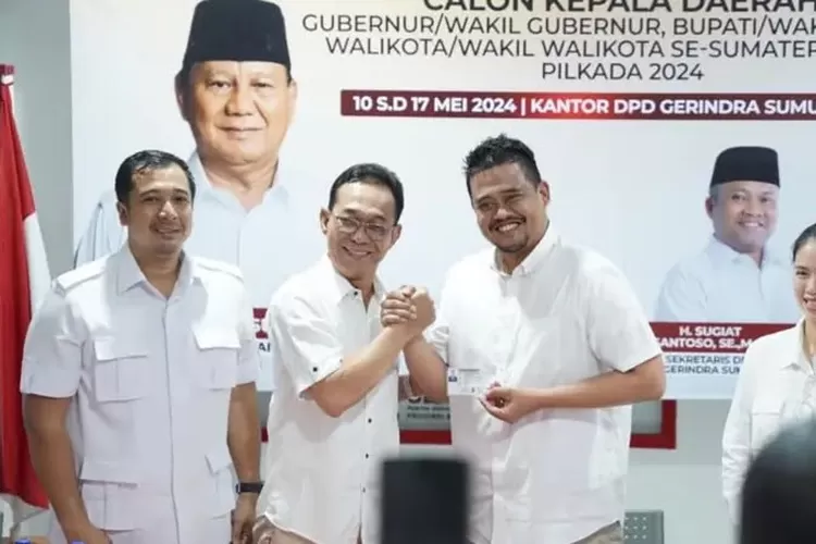 Bobby Nasution gabung ke Gerindra dan Daftar Calon Gubernur Sumut