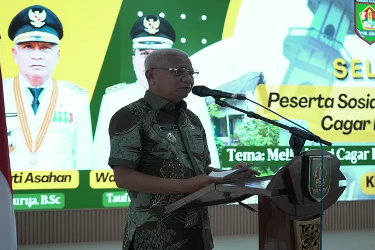 Bupati Asahan saat menghadiri kegiatan pembukaan sosialisasi cakar Budaya&nbsp; (Realitasonline.id/HS)