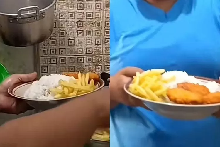 Baru-baru ini, sebuah video di TikTok yang menunjukkan seorang ibu memberikan sarapan tinggi karbohidrat kepada anaknya menjadi viral. (Screenshot salah satu konten di tiktok)