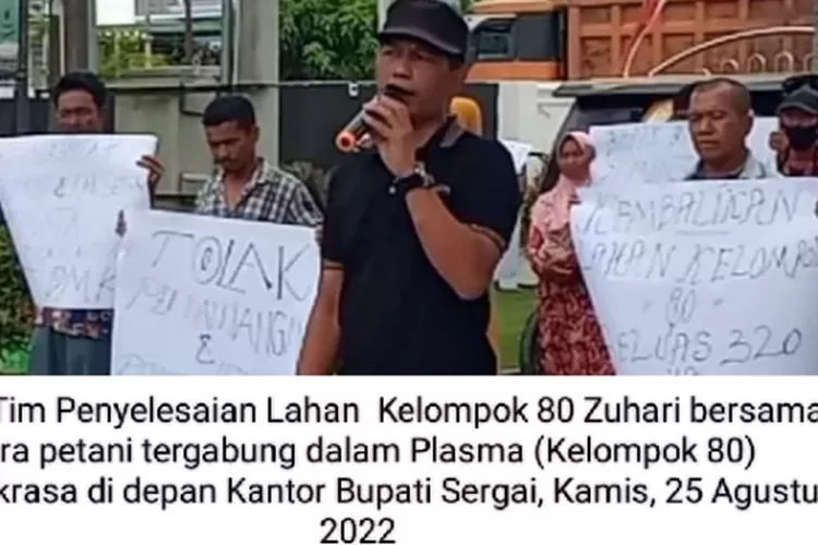 Tim Penyelesaian Lahan Kelompok 80, Aripin meminta Gubernur Sumut, Kakanwil BPN Sumut serius dan langsung turun tangan mengatasi juga menyelesaiakan permasalahan yang sudah puluhan tahun tidak kunjung selesai.