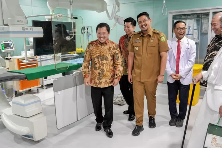 Walikota Medan Bobby Nasution resmikan DSA Radiologi Intervensi by Terawan, Senin (29/7/2024).