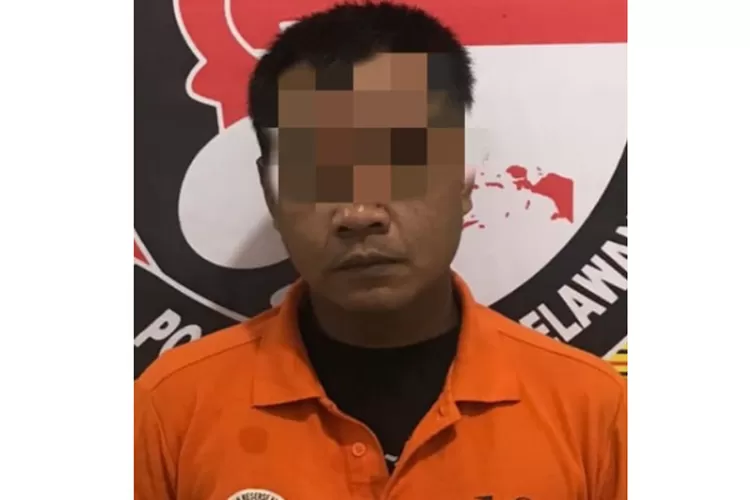 Seorang pria, tersangka pengedar sabu berikut barang bukti, ditangkap di Mapolres Pelabuhan Belawan, Senin (5/8/2024) setelah diringkus dari kawasan Kelurahan Terjun, Marelan.