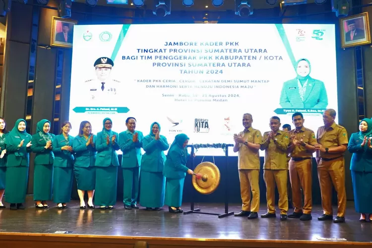 TP PKK Kabupaten Langkat turut ambil bagian dalam Jambore Kader PKK Tingkat Provinsi Sumatera Utara  (Realitasonline.id/AA)