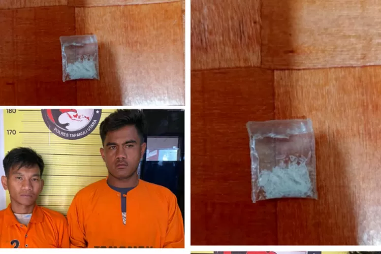 Kedua pria pengguna narkoba jenis sabu saat mempertanggung jawabkan perbuatannya. (Realitasonline.id/ AS)
