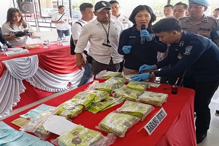 Barang bukti narkoba yang dimusnahkan hasil pengungkapan bulan Agustus 2024 (Realitasonline.id/zul)