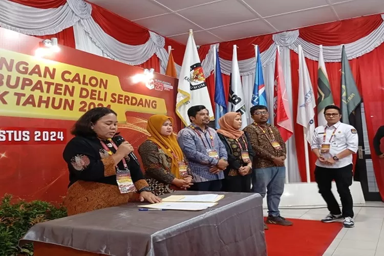 Ketua KPU Deli Serdang, Relis Yanthi Panjaitan (Realitasonline.id/zul)