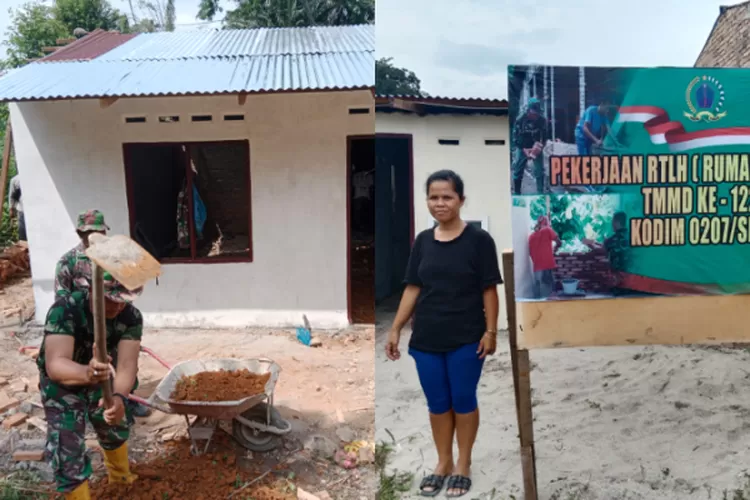 Rumah pasca direnovasi dalam program RTLH TMMD 122 Kodim 0207 Simalungun, warga berterimakasih (Realitasonline.id/ RH)