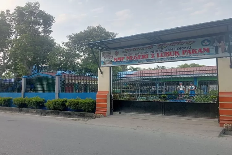 Gedung SMP Negeri 2 Lubuk Pakam di Jalan Galang Keluarahan Syahmad Kecamatan Lubuk Pakam Kabupaten Deli Serdang (Realitasonline.id/zul)