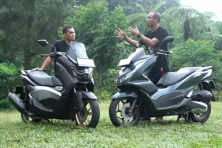 NMAX Turbo dan Honda PCX 160 adalah dua pilihan skutik premium yang populer di Indonesia, terutama untuk turing. (Tangkapan Layar YouTube Otomotif TV)