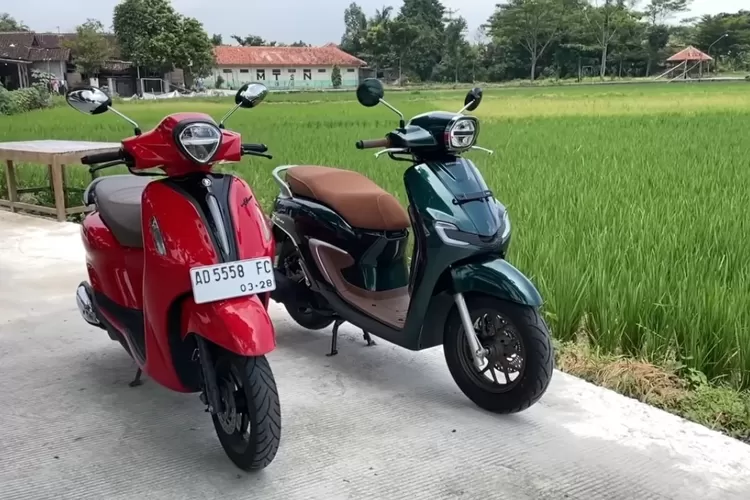 Honda Stylo dan Yamaha Grand Filano (Tangkapan Layar YouTube Ridwan Hanif)