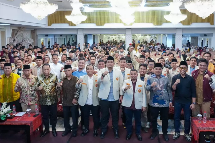 Bobby Nasution hadir di acara kegiatan silaturahmi kebangsaan pemuda Muhammadiyah Sumut di Hotel Danau Toba Medan, Minggu (8/12/2024).