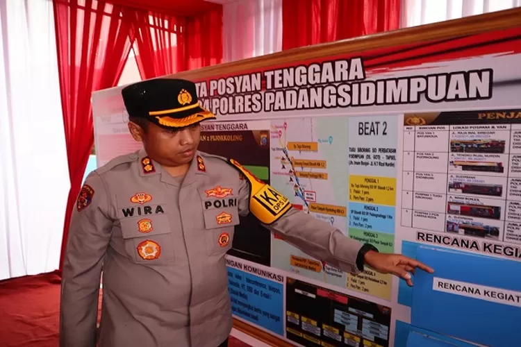 Kapolres Padangsidimpuan, AKBP Dr. Wira Prayatna, bersama Forkopimda melakukan pengecekan Pos PAM dan Pos YAN jelang perayaan Natal dan Tahun Baru 2025, di wilayah Padangsidimpuan  (Realitasonline.id/Riswandy)