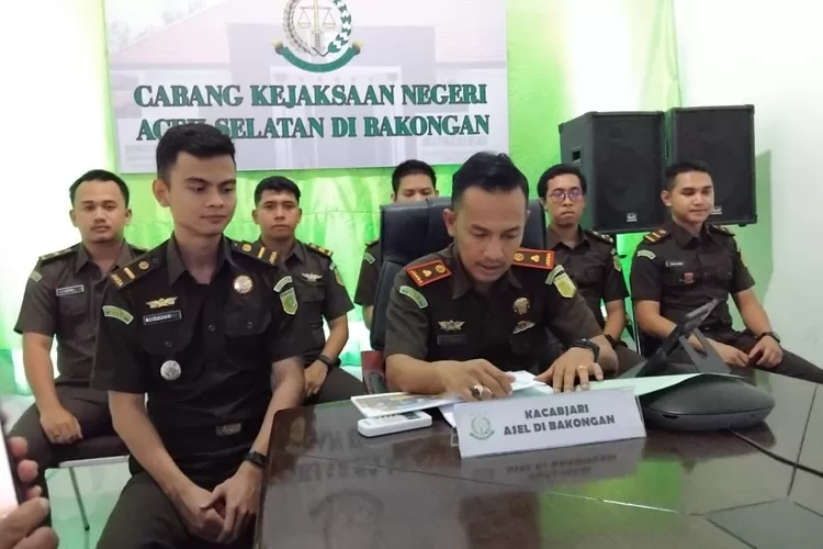 Kacabjari Aceh Selatan di Bakongan, paparkan kinerja sepanjang tahun 2024.(realitasonline.id/Zulmas)
