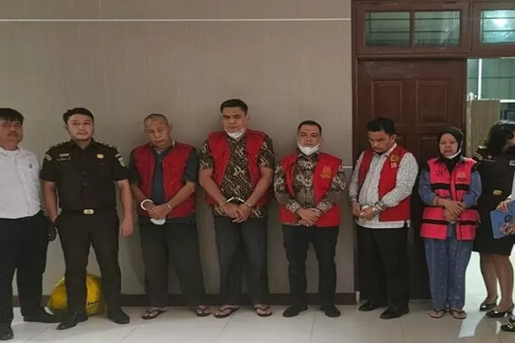 5 tersangka kasus PPP3 langkat ditahan Kejati Sumut  (Realitasonline.id/MA)