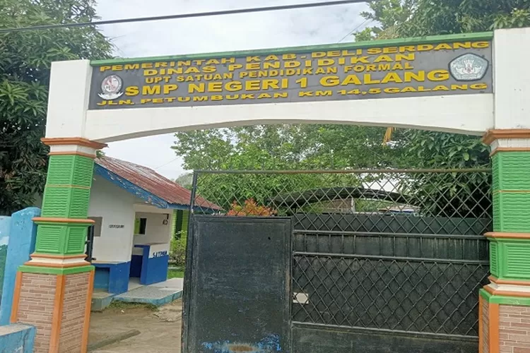 Gedung SMPN Negeri 1 Galang tempat murid SMP Negeri 2 Galang menumpang belajar ( Realitasonline.id/zul)