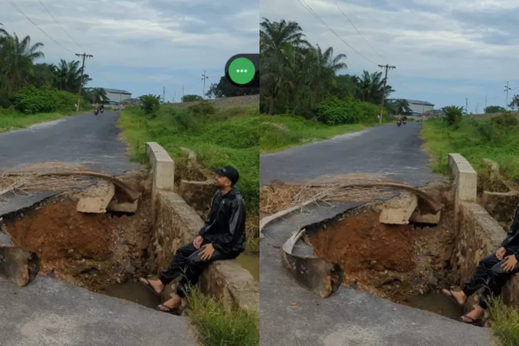 Jalan penghubung yang dibangun DJKA menggunakan aspal tipis dan berlubang dipertanyakan warga