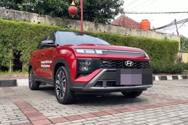 Hyundai Creta N Line baru yang sekarang dibanderol sekitar Rp460 juta (Tangkapan Layar YouTube Ridwan Hanif)