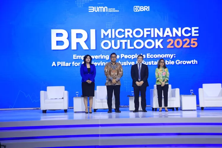 BRI Microfinance Outlook 2025&nbsp;yang diselenggarakan bersama dengan BRI UMKM EXPO(RT) 2025 berlangsung di ICE BSD (30/1),