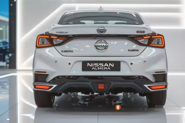 Nissan Almera 2025 hadir dengan rekaan baharu yang lebih segar dan dinamik, menampilkan gril hadapan V-Motion dan lampu LED tajam yang memberikan kesan mewah dan sporty. (Tangkapan Layar YouTube MPV Master)