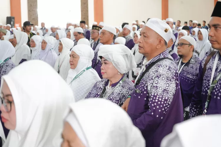 Jamaah haji Embarkasi Medan KNO tahun 2024.