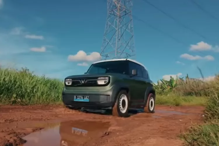 Main air atau menerobos banjir pakai mobil listrik, termasuk VinFast VF3, memang bikin penasaran  (Tangkapan Layar YouTube Den Dimas)