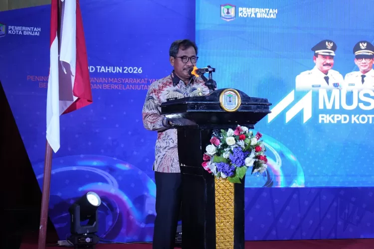 Dalam sambutannya, Wali Kota Binjai, mengapresiasi terlaksananya Musrenbang RKPD Kota Binjai Tahun 2026.