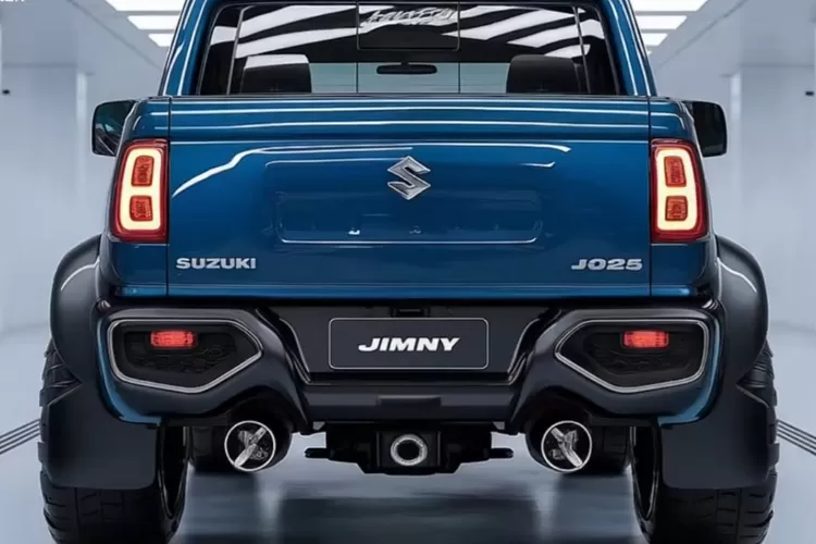 Suzuki Jimny 2026 diperkirakan akan hadir dalam varian truk pikap mini yang menggabungkan desain ikonik Jimny dengan fungsionalitas kendaraan niaga. (Tangkapan Layar YouTube Car Updater)