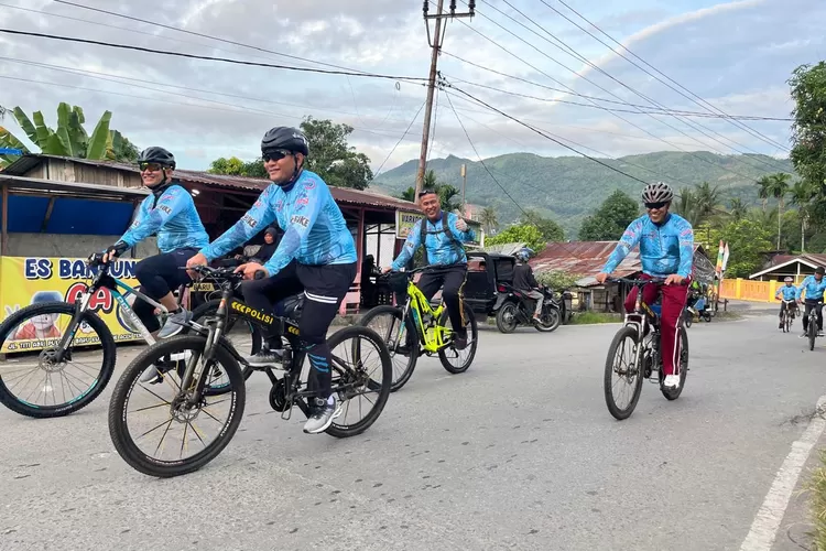 Kapolres Aceh Tenggara, AKBP Yulhendri bersama dengan pejabat utama (PJU) Polres Aceh Tenggara