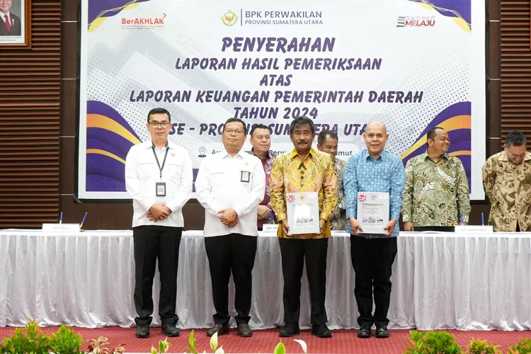 Penyerahan Laporan Hasil Pemeriksaan (LHP) dilakukan secara resmi oleh Kepala Perwakilan BPK RI Provinsi Sumatera Utara kepada Wali Kota Binjai, Amir Hamzah dalam acara yang digelar di Kantor BPK Perwakilan Sumut, Medan, pada Senin (26/5/2025).
