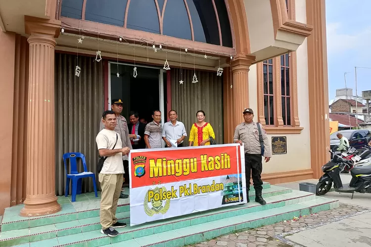 personel Polsek Pangkalan Brandan melaksanakan kegiatan pengamanan