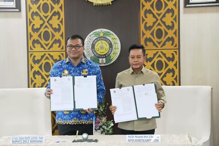 Kerja sama yang terjalin melibatkan sembilan organisasi perangkat daerah (OPD) dengan beberapa fakultas yang dimiliki USU.