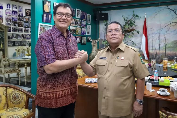 Pertemuan Rahmat Shah dan Wesly Silalahi tingkatkan kerjasama Pemko-Siantar ZOO (Realitasonline.id - SS)