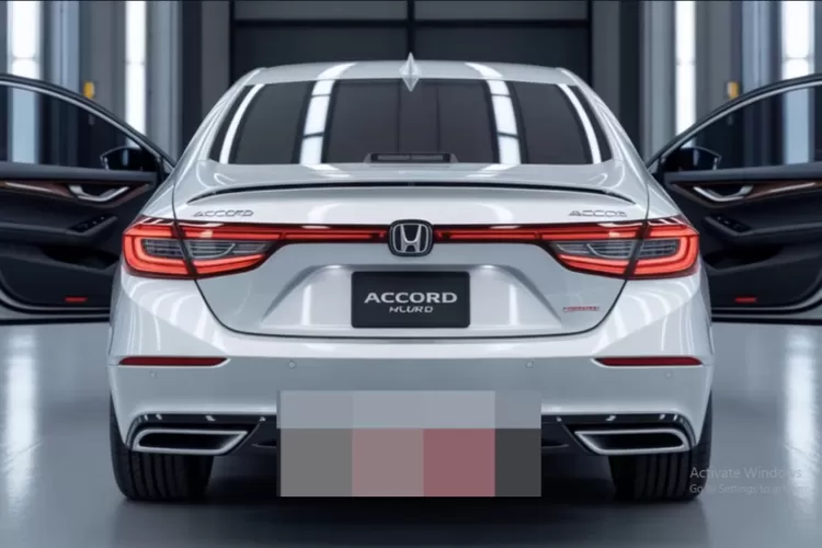 Honda Accord Hybrid 2026 hadir dengan tampilan yang lebih modern dan futuristik, memadukan desain elegan dengan nuansa sporty. (Tangkapan Layar YouTube Car Impact)