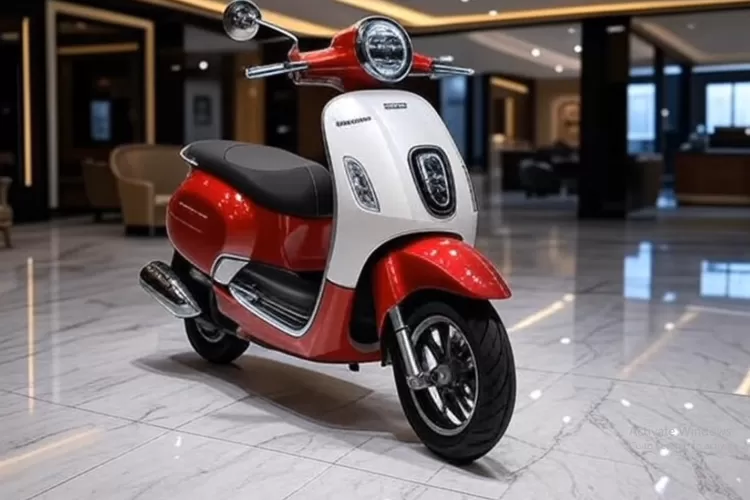 Honda Scoopy 2025 merah putih hadir dengan tampilan yang lebih mewah dan elegan. (Tangkapan Layar YouTube Driven Luxe)