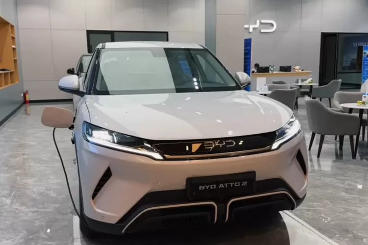 Inilah tampak perdana BYD ATTO 2 (2025), SUV listrik kompak yang mencuri perhatian di Brussels Motor Show. (Tangkapan Layar YouTube Auto Live TV)