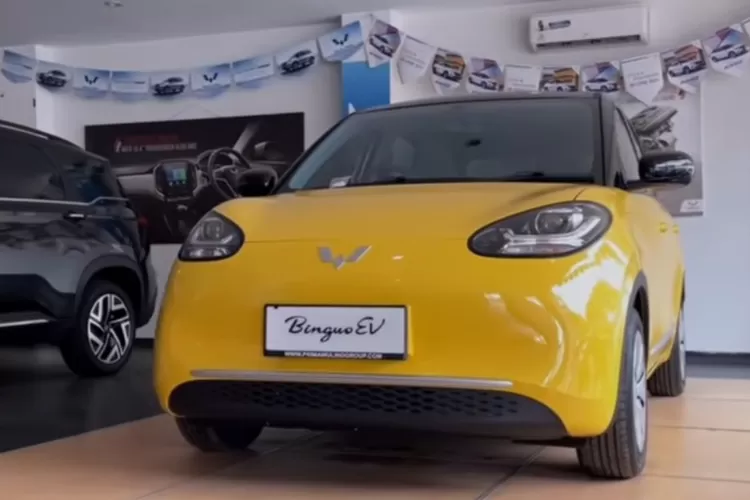 Wuling Binguo EV Lite Facelift 2025 hadir sebagai varian termurah dari jajaran Binguo terbaru, namun tetap membawa sentuhan desain yang cukup segar. (Tangkapan Layar YouTube Kacamata Andi Pras)