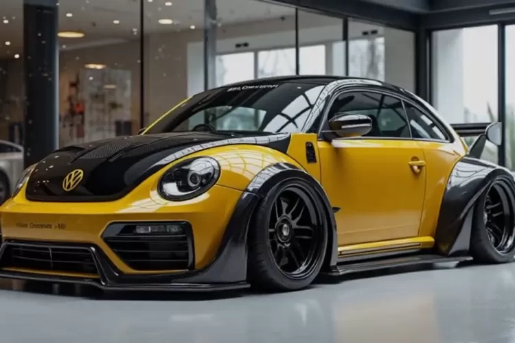 Volkswagen Super Beetle EV 2026 adalah bentuk kebangkitan ikon klasik VW Beetle dalam era elektrifikasi. (Tangkapan Layar YouTube Long Drive)