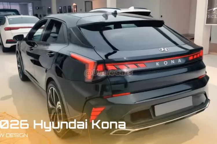 Hyundai akhirnya menyiapkan generasi terbaru Kona 2026 yang tampil dengan bahasa desain lebih modern dan futuristis dibanding model sebelumnya. (Tangkapan Layar YouTube UNCLE CARS)
