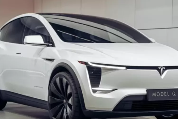 Tesla Model Q 2026 sebagai mobil listrik kompak yang dirancang untuk membuka jalan bagi konsumen yang ingin EV dengan harga terjangkau (Tangkapan Layar YouTube Car Alerts )