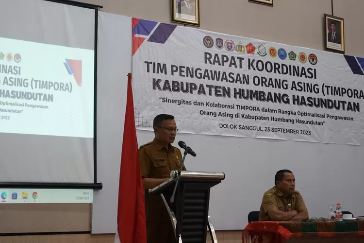 Rakor pengawasan Tim Pora di Humbahas. (Foto: Realitasonline.id/Dok)