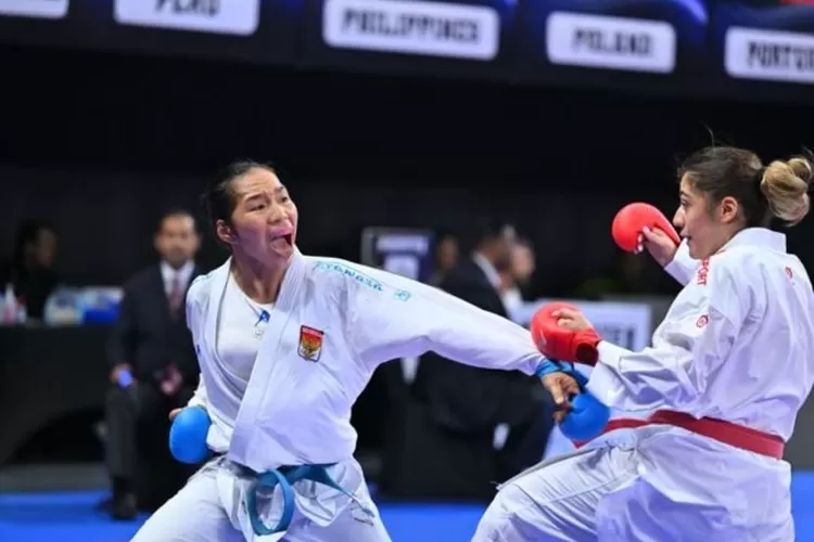 Karateka putri andalan Sumut Leica Al Humaira Lubis 