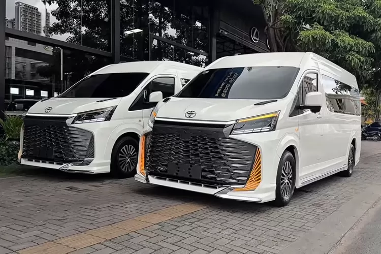 Toyota HiAce VIP 2026 tampilannya di luar dan dalam dengan fokus pada kesan &ldquo;VIP&rdquo; yang diusungnya. (Tangkapan Layar YouTube Carshow details )