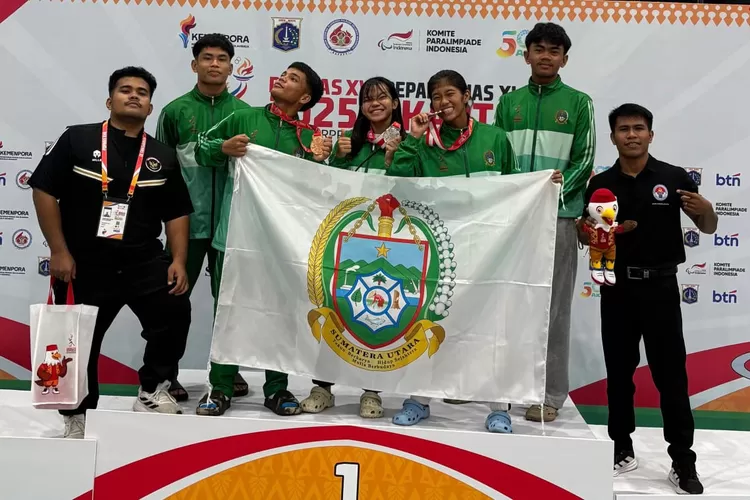 Medali perunggu tersebut disumbangkan Alzior Boas Fabian Simorangkir dari kelas 51 kg gaya bebas putra.