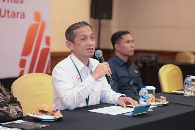 Kepala OJK Provinsi Sumatera Utara, selaku Ketua Satgas PASTI Daerah, Khoirul Muttaqien