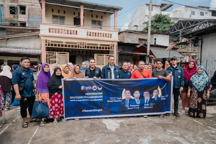 Garda Pemuda NasDem dan PSP Center distribusi Paket Sembako kepada korban banjir di Kota Medan dan Kabupaten Deli Serdang