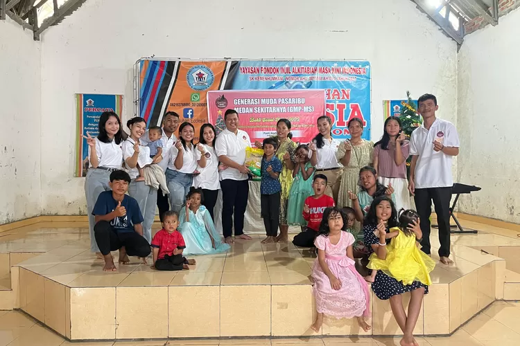 Generasi Muda Pasaribu Medan Berikan Bantuan ke Panti Asuhan Ecclesia yang Terdampak Bencana Banjir