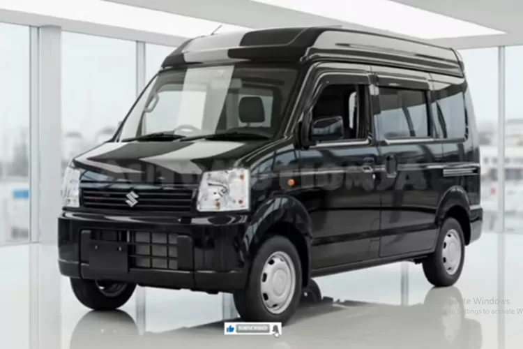 Suzuki Carry Camper 2026 modifikasi camper full set digambarkan sebagai kendaraan niaga ringan. (Tangkapan Layar YouTube AutoMotionJA)