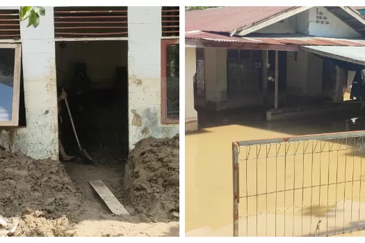Penampakan rumah di salah satu kecamatan di Bireuen dipenuhi endapan lumpur banjir di dalam rumah. (Realitasonline.id/RZ)