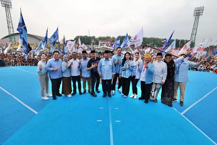 Prabowo Subianto berkampanye di Sidoarjo (dok. TKN Prabowo-Gibran)