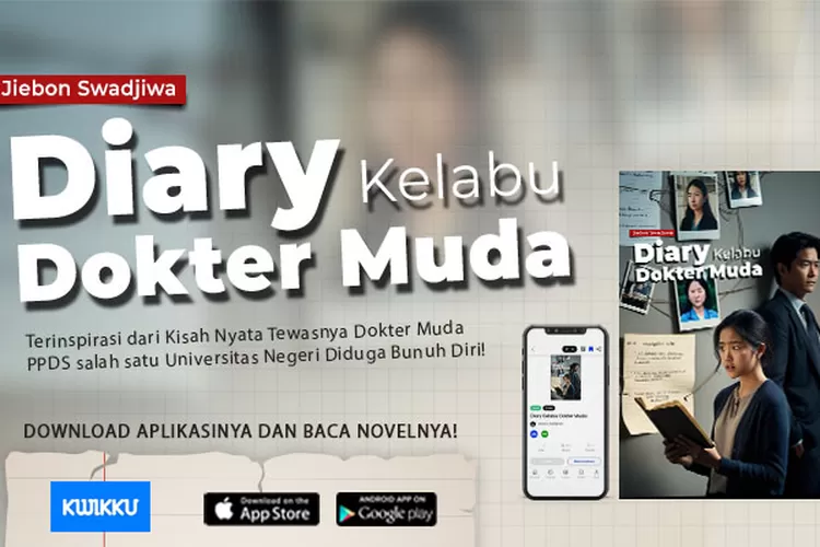 Resensi novel Diary Kelabu Dokter Muda karya Jiebon Swadjiwa, mengungkap sisi kelam dunia pendidikan. (Instagram @swadjiebon)